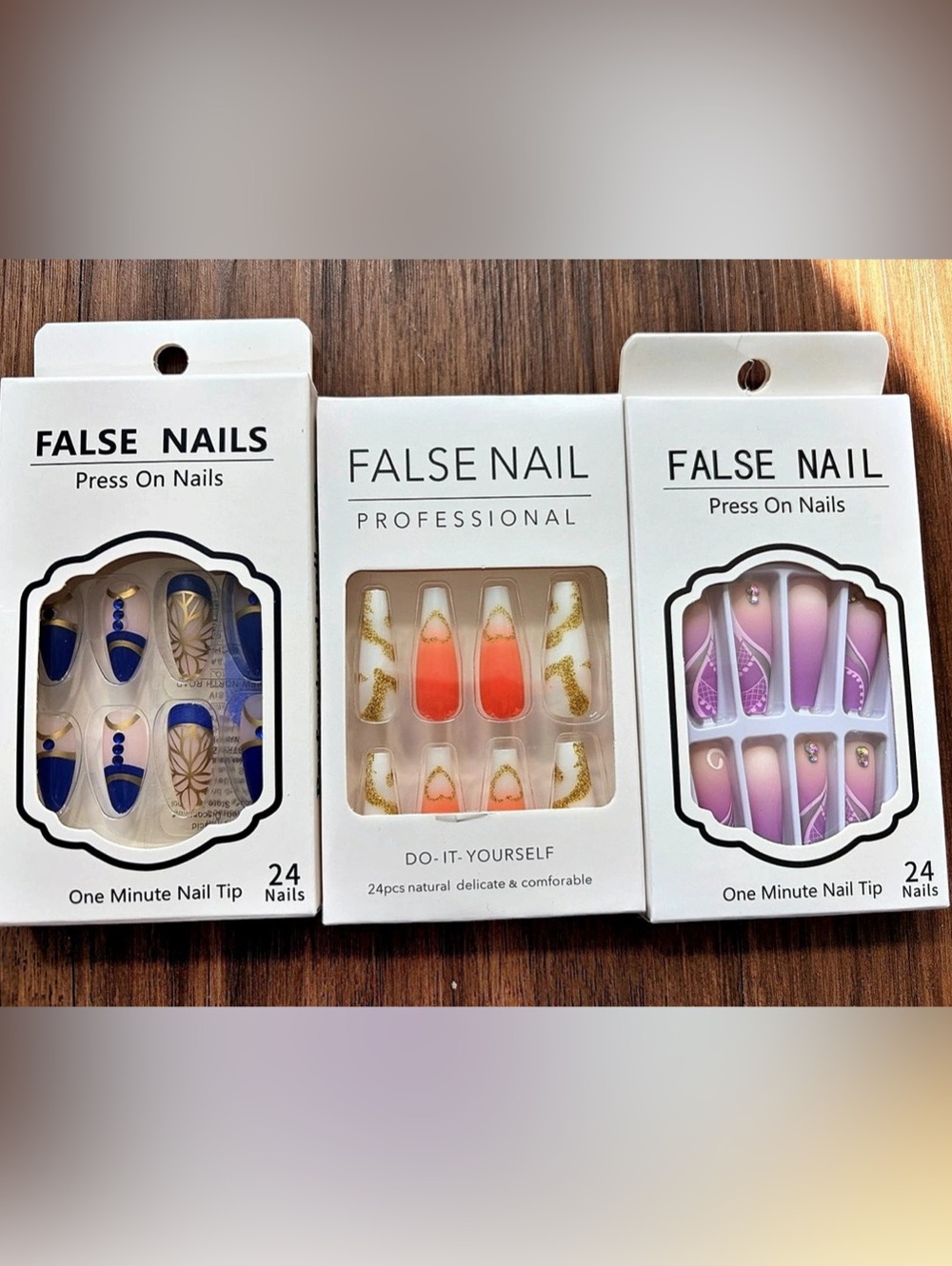 3-Pack luxury Press-On Nails  NWT